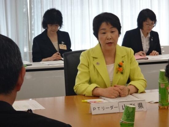 画像：吉村男女共同参画プロジェクトチームリーダー（山形県知事）